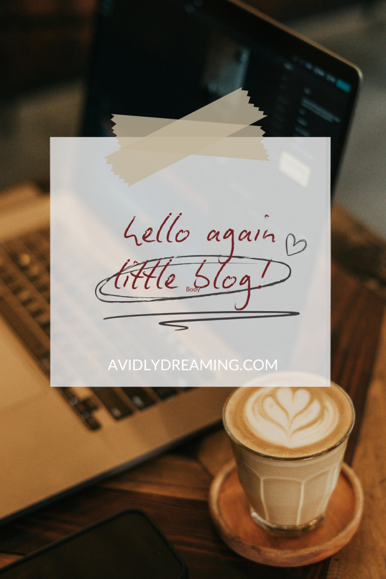 Hello again, little blog!